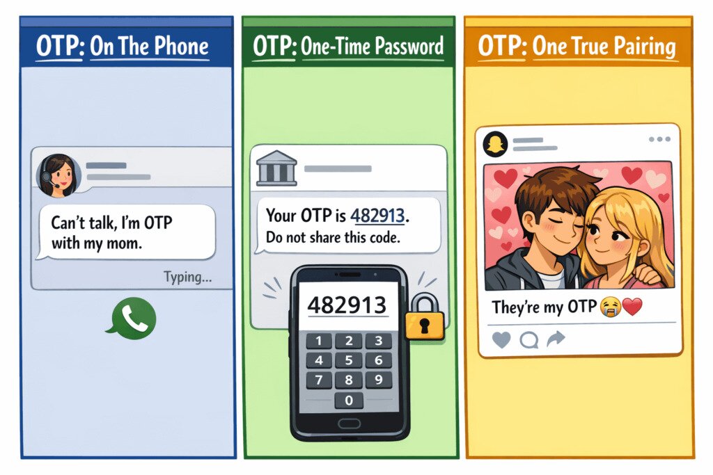 OTP meaning in text explained with three definitions